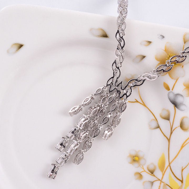 Cubic Zirconia Wedding Jewelry Sets Necklaces For Women