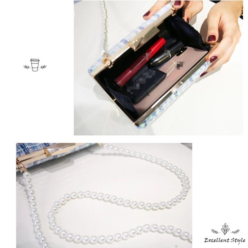 Cylindrical Sequined Crossbody Clutch Bag