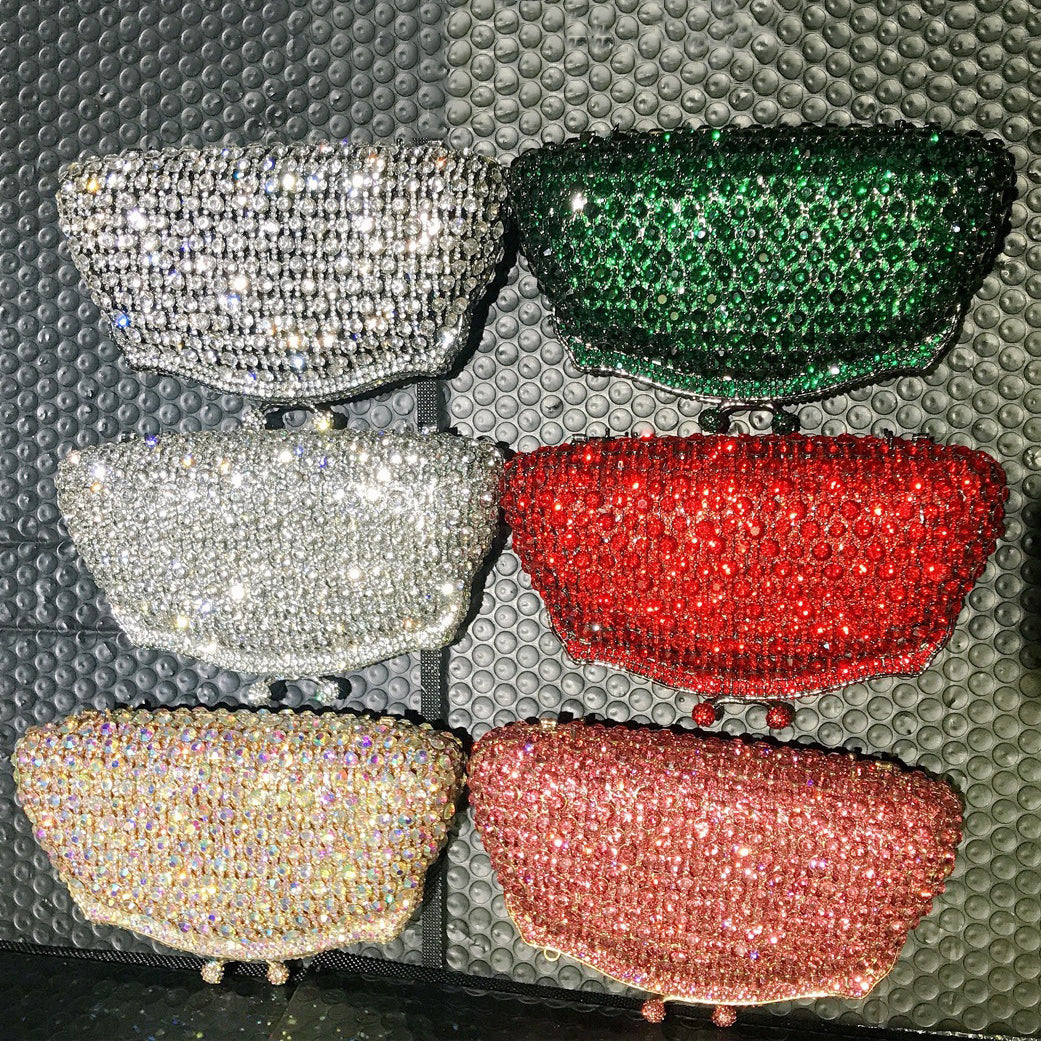 Dazzling Evening Crystal Clutch Bags