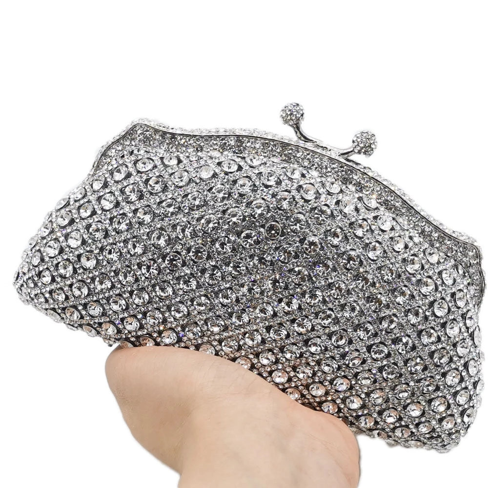 Dazzling Evening Crystal Clutch Bags
