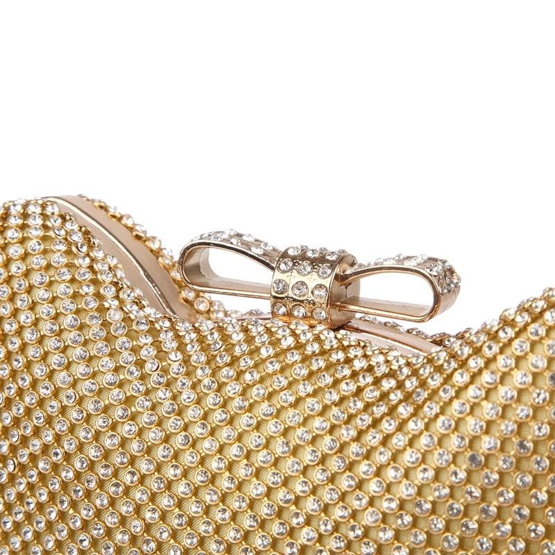 Diamond Evening Bags Cat Head Rhinestone Clutches