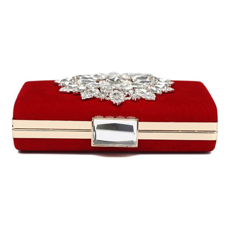 Diamond Evening Bags Luxury Rhinestone Flower Clutch