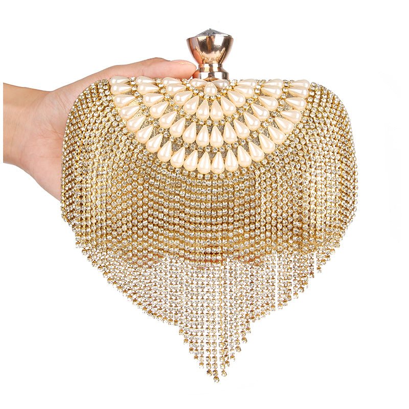 Dimaond Rhinestone Evening Bags and Clutches with Tassel