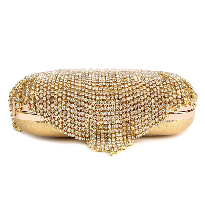 Dimaond Rhinestone Evening Bags and Clutches with Tassel