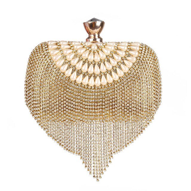 Dimaond Rhinestone Evening Bags and Clutches with Tassel