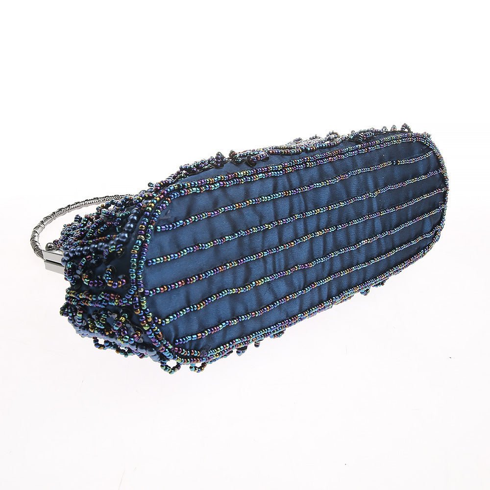 Elegant Women Beaded Evening Handbags Bridal Sequins Clutch Bag