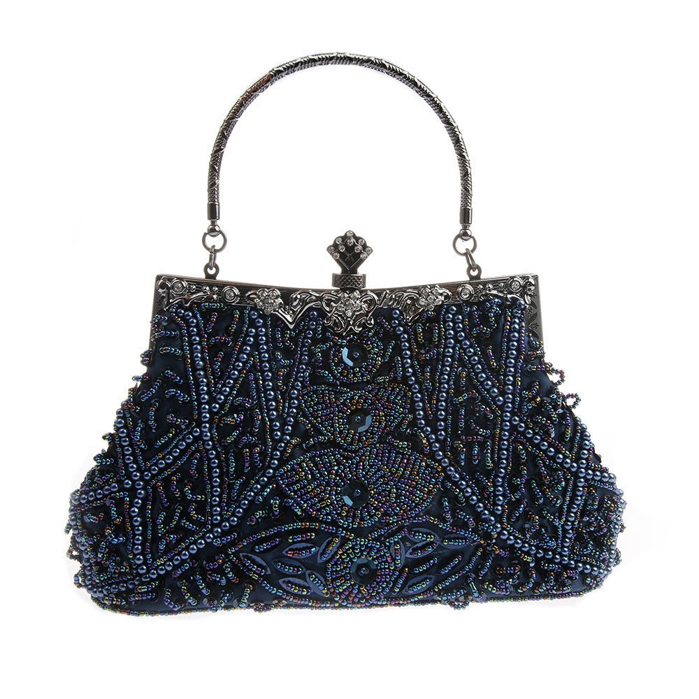Elegant Women Beaded Evening Handbags Bridal Sequins Clutch Bag