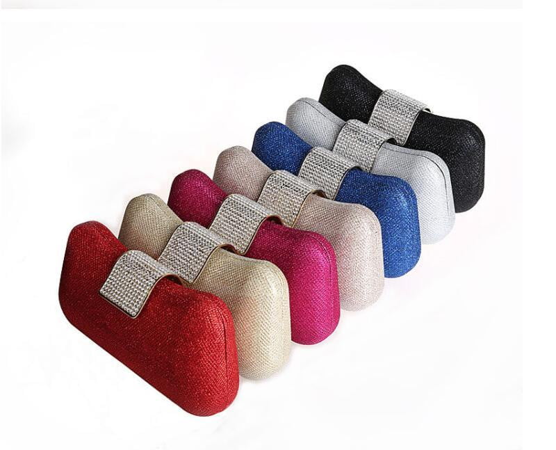 Diamond Evening Bag Dumpling Shape Diamond Clutch