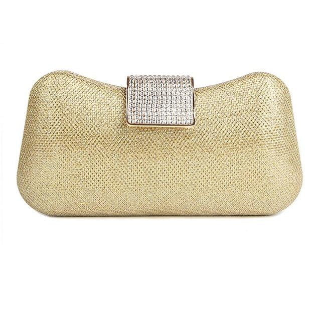 Diamond Evening Bag Dumpling Shape Diamond Clutch