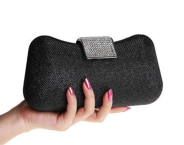 Diamond Evening Bag Dumpling Shape Diamond Clutch
