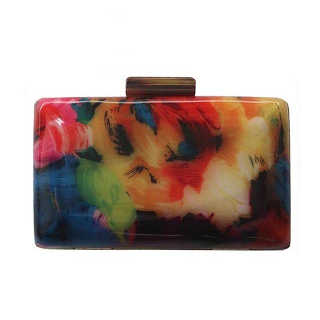 Evening Bags Acrylic Colorful Printing