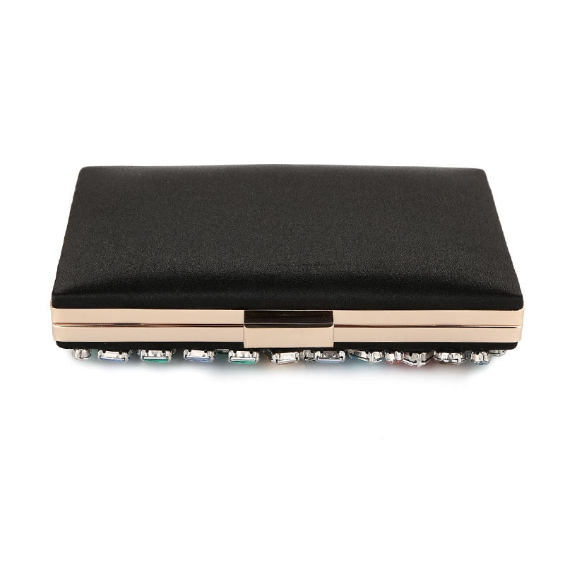 Evening Bags Diamond Beaded Gem Stone Mixed Color