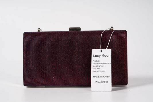 Evening Handbags for ladies Women Party Clutch Dinner Bag Chain Purse Crossbody Bag Handbag Shoulder Bag Evening Bag (Color:Red)