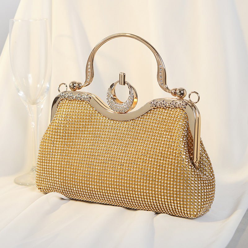 Exquisite Diamond-encrusted Evening Bag with Handle