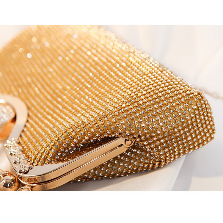 Exquisite Diamond-encrusted Evening Bag with Handle