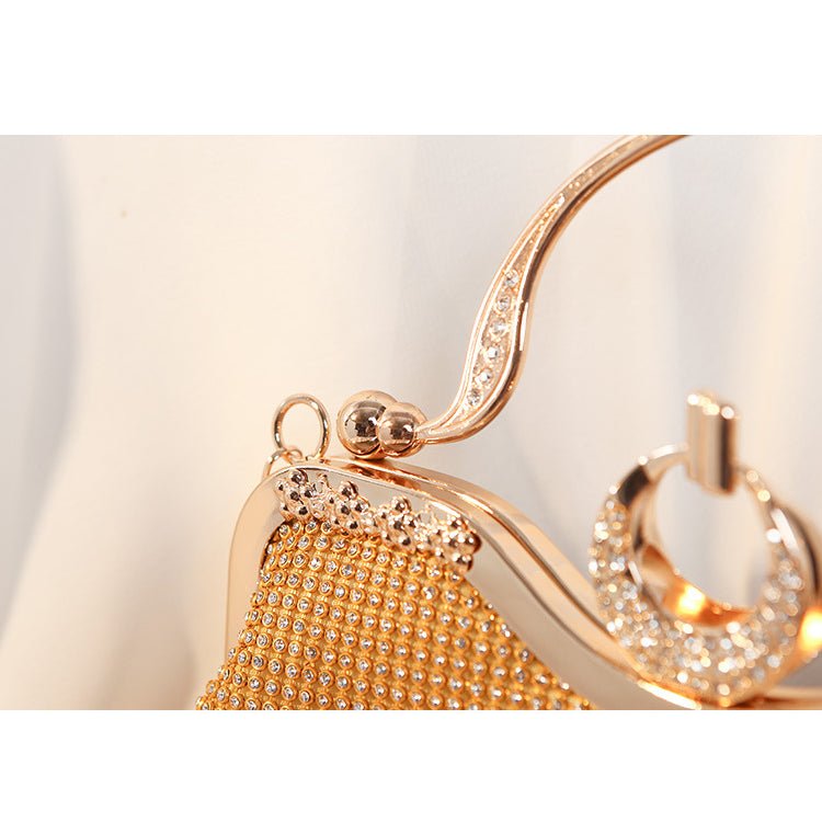 Exquisite Diamond-encrusted Evening Bag with Handle