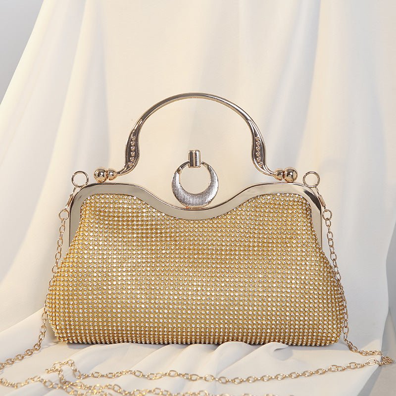 Exquisite Diamond-encrusted Evening Bag with Handle