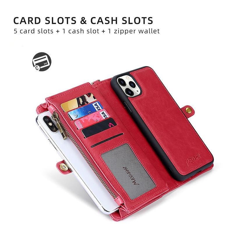 Female Clutch Card Holder Leather Wallet Phone Case for iPhone