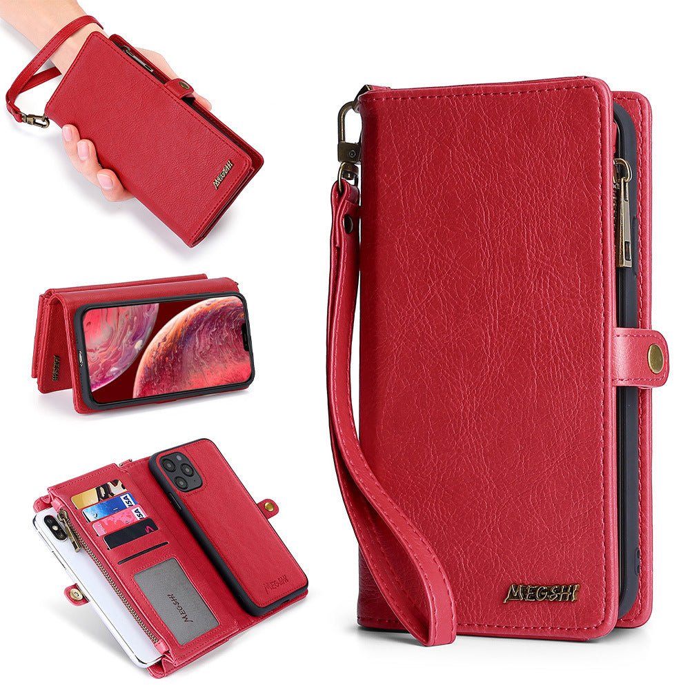 Female Clutch Card Holder Leather Wallet Phone Case for iPhone