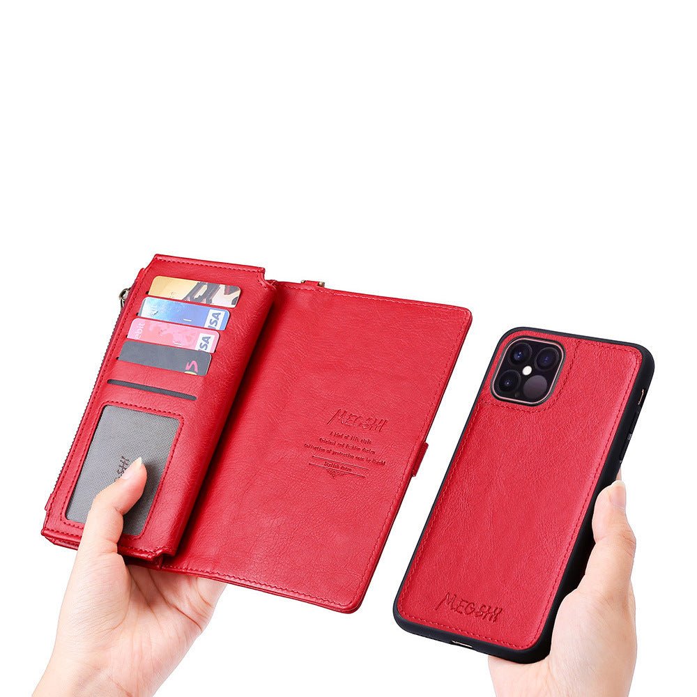 Female Clutch Card Holder Leather Wallet Phone Case for iPhone