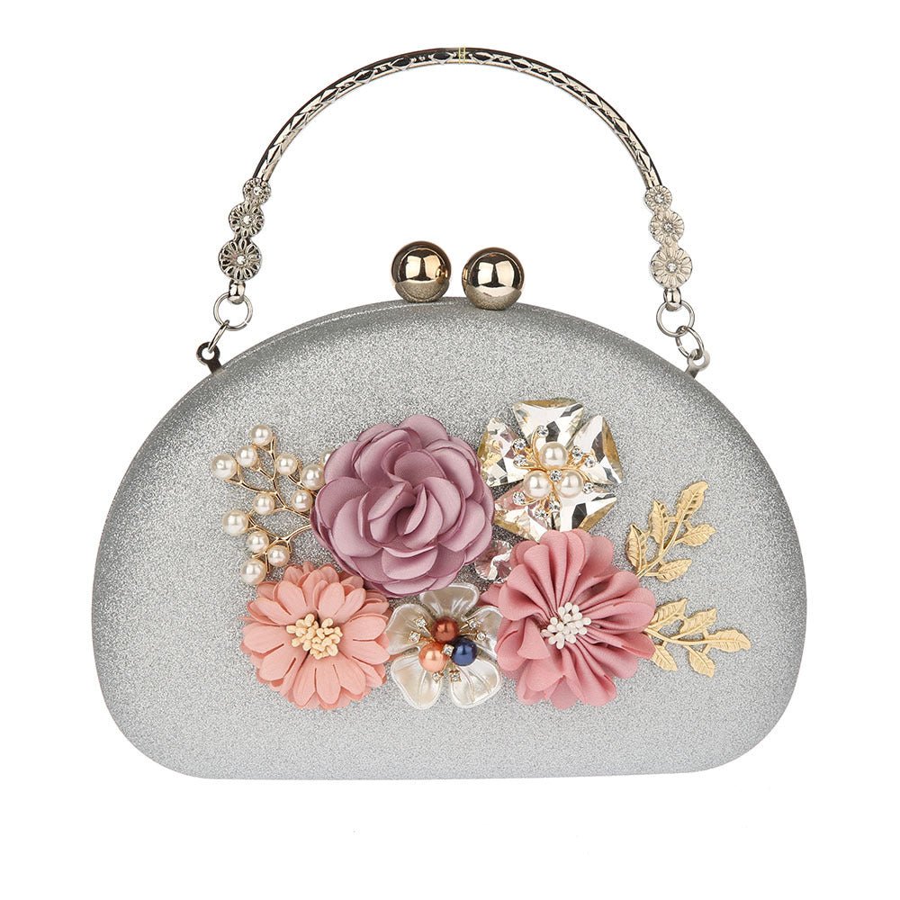 Flower Clutch Bag Lady's Hand Bag Party Wedding Purse