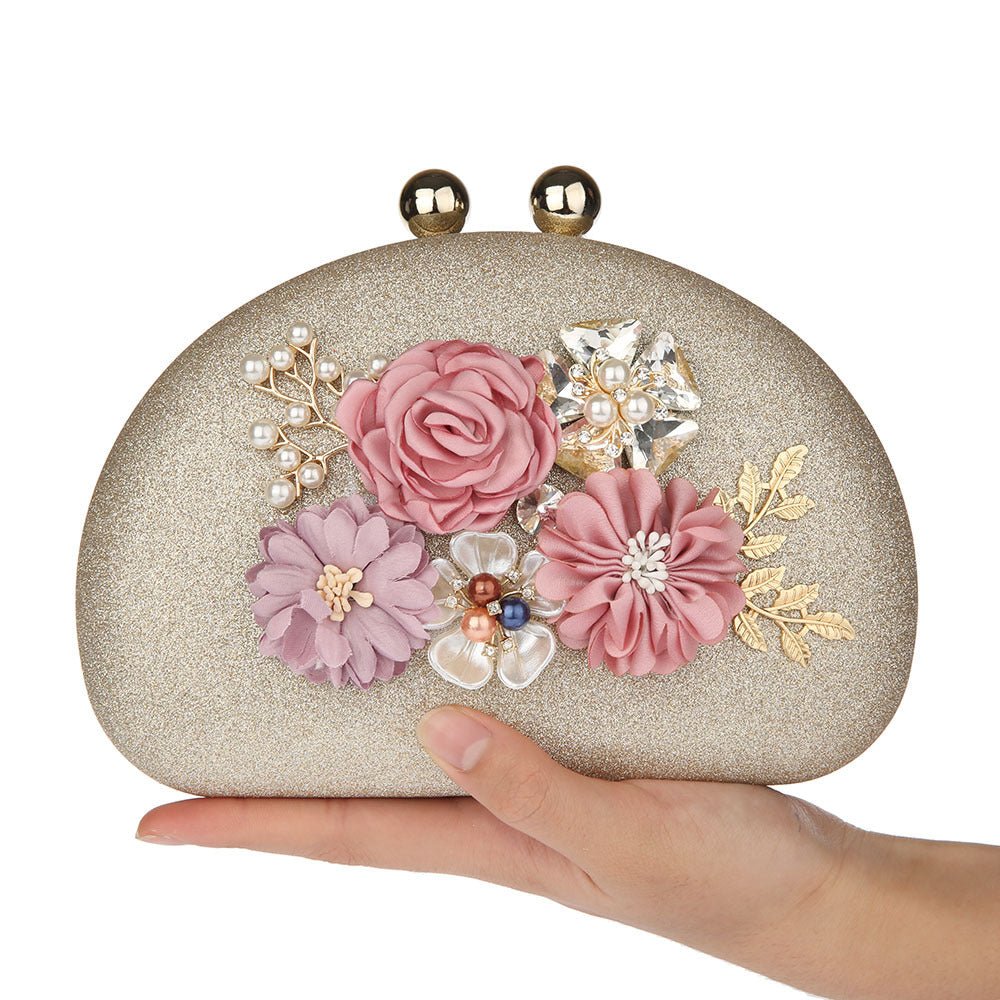 Flower Clutch Bag Lady's Hand Bag Party Wedding Purse