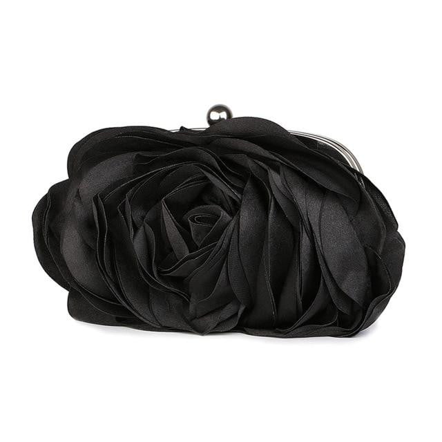 Flower Evening Bag Fashion Rose Chain Clutch
