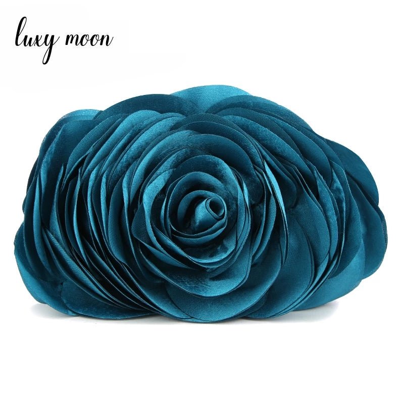 Flower Evening Bag Fashion Rose Chain Clutch