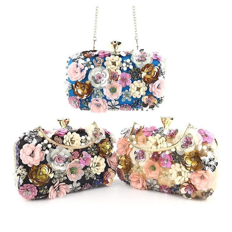 Flower Evening Bags Wedding Party Clutches
