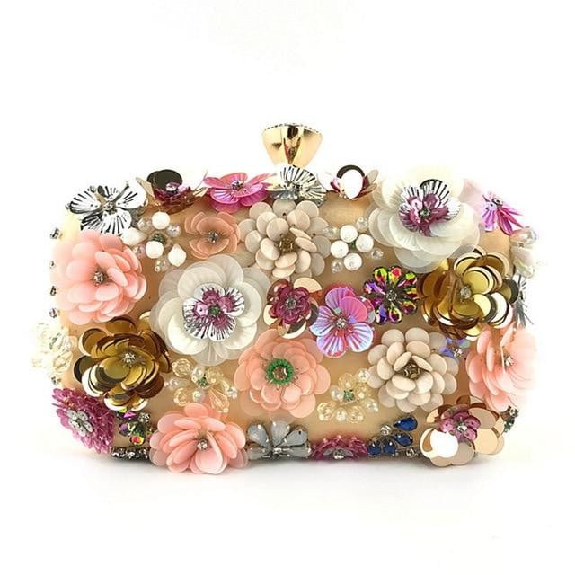 Flower Evening Bags Wedding Party Clutches