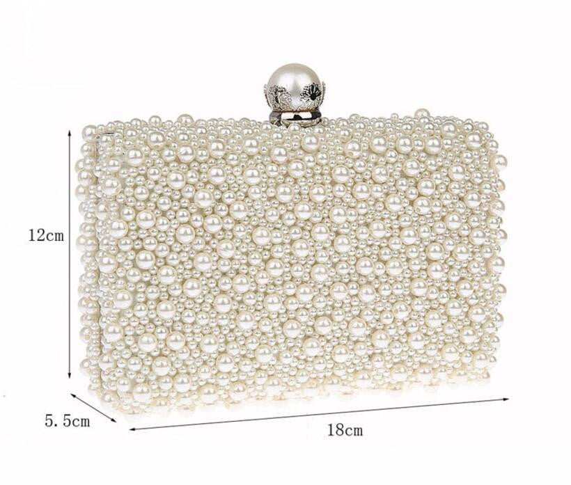Full Pearls Evening Bags Day Clutches
