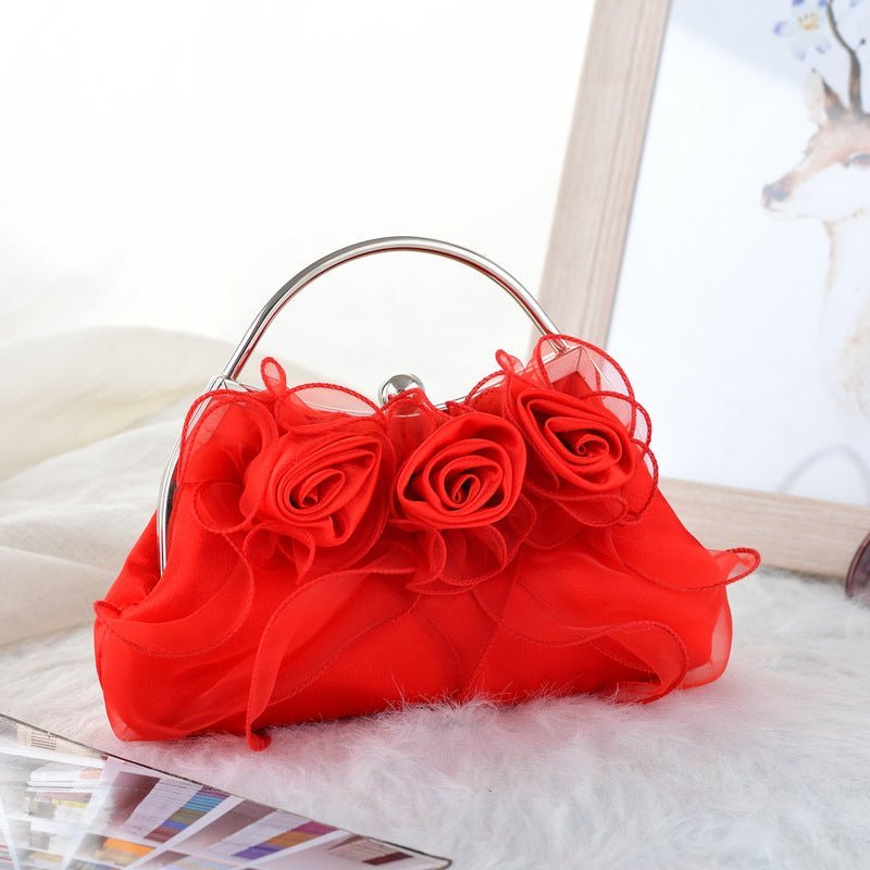 Handbags Pouch for Wedding Elegant Bridal Flower Evening Clutch Bag