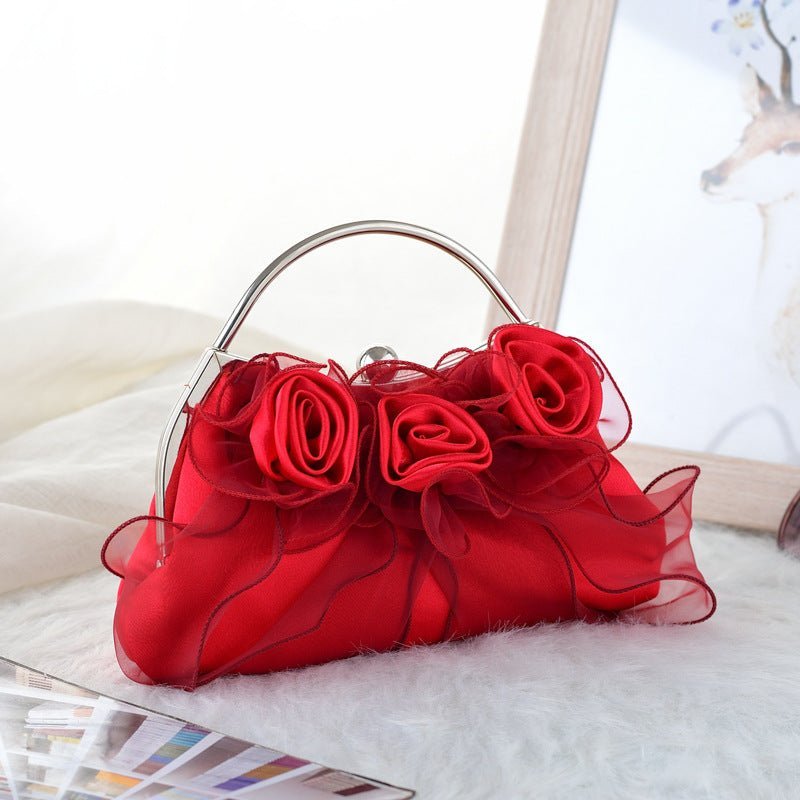 Handbags Pouch for Wedding Elegant Bridal Flower Evening Clutch Bag