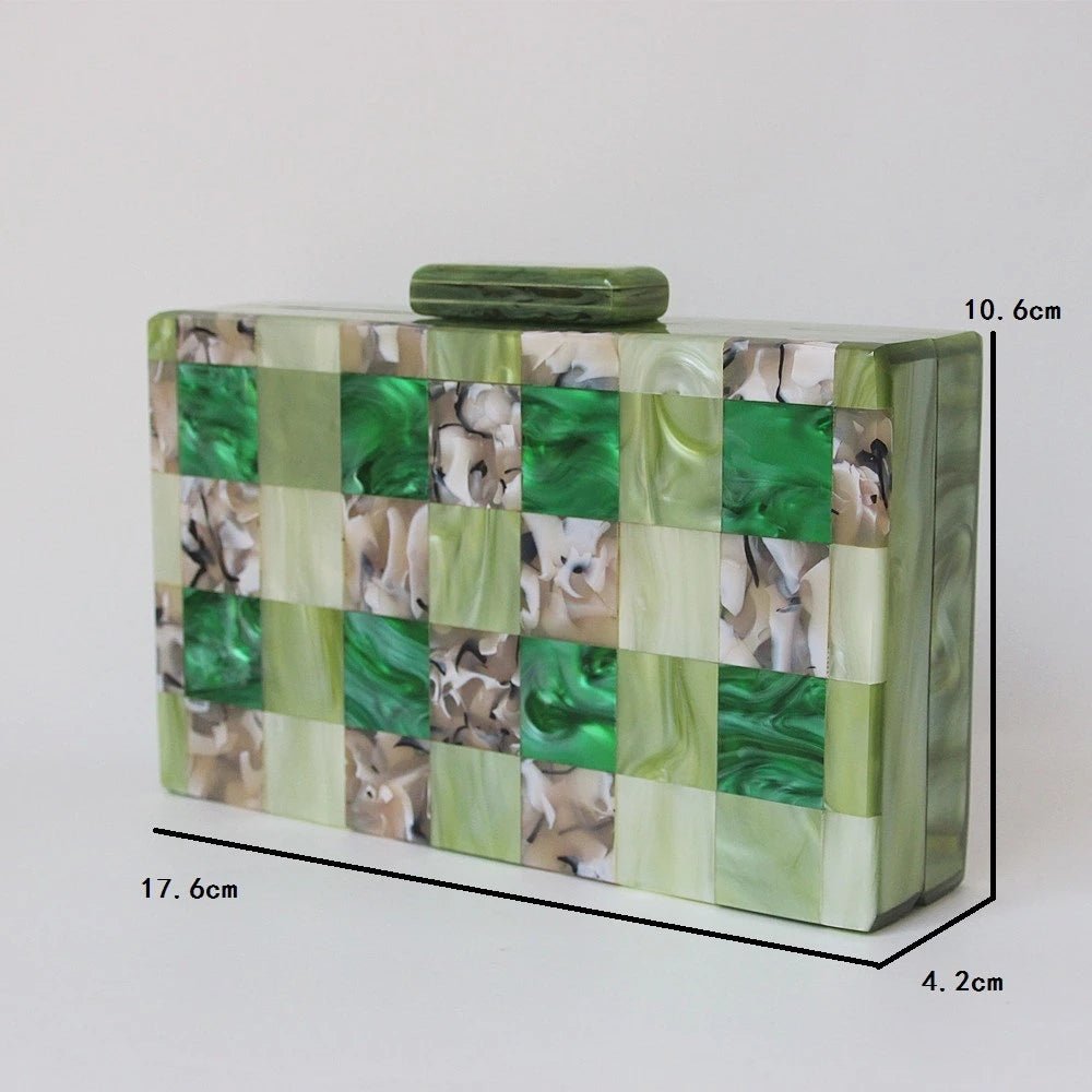 Handmade Acrylic Clutch Bag for Lady Evening Party Shoulder Handbags