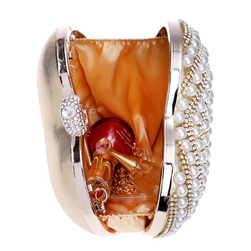 Heart Shape Evening Clutch Bags Beaded