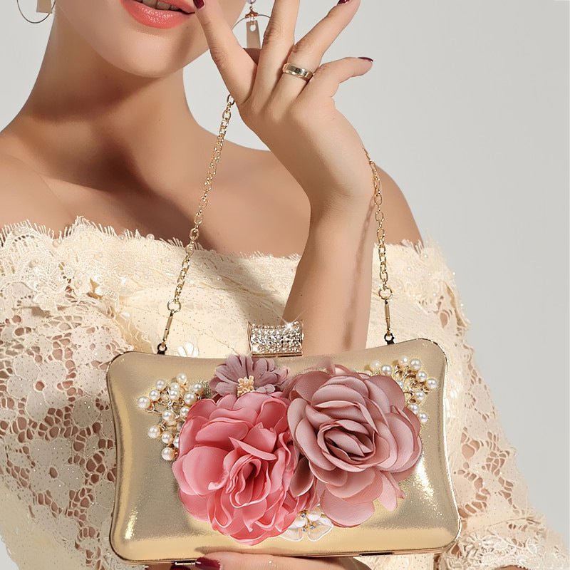 High Quality Flowers Evening Clutch Purse Wedding Bags