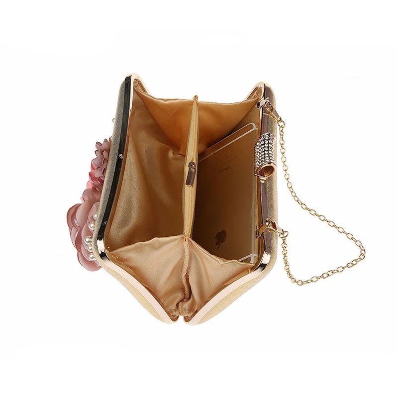 High Quality Flowers Evening Clutch Purse Wedding Bags