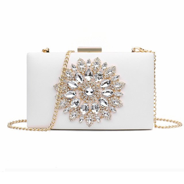 Ladies Clutch Purses Crystal Crossbody Bags