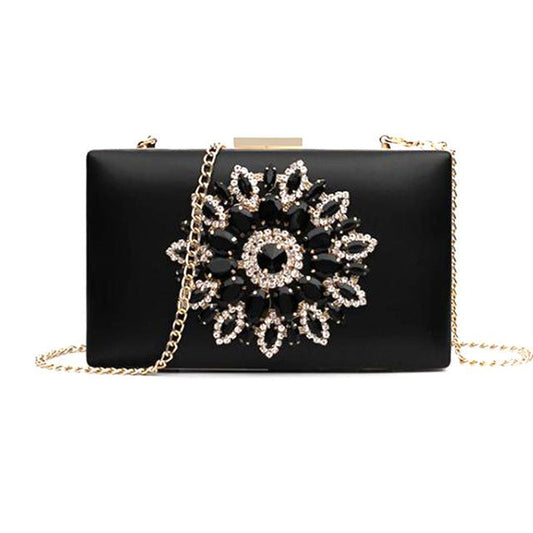 Ladies Clutch Purses Crystal Crossbody Bags