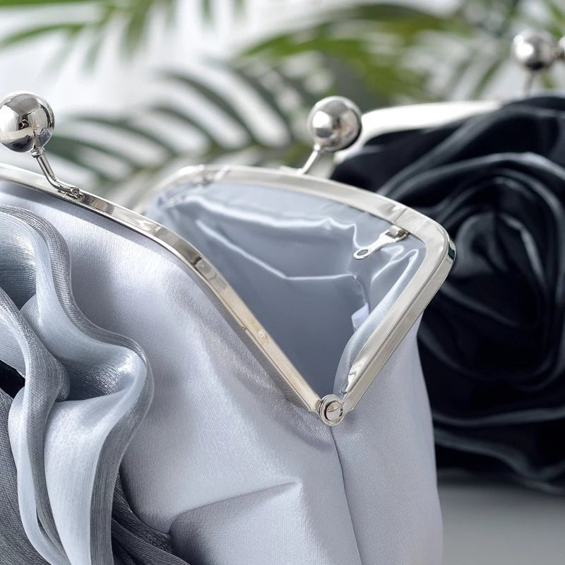 Ladies Flower Clutch Bag Women Elegant Evening Party Small Bridal Purse