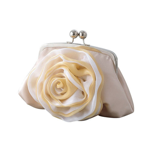 Ladies Flower Clutch Bag Women Elegant Evening Party Small Bridal Purse