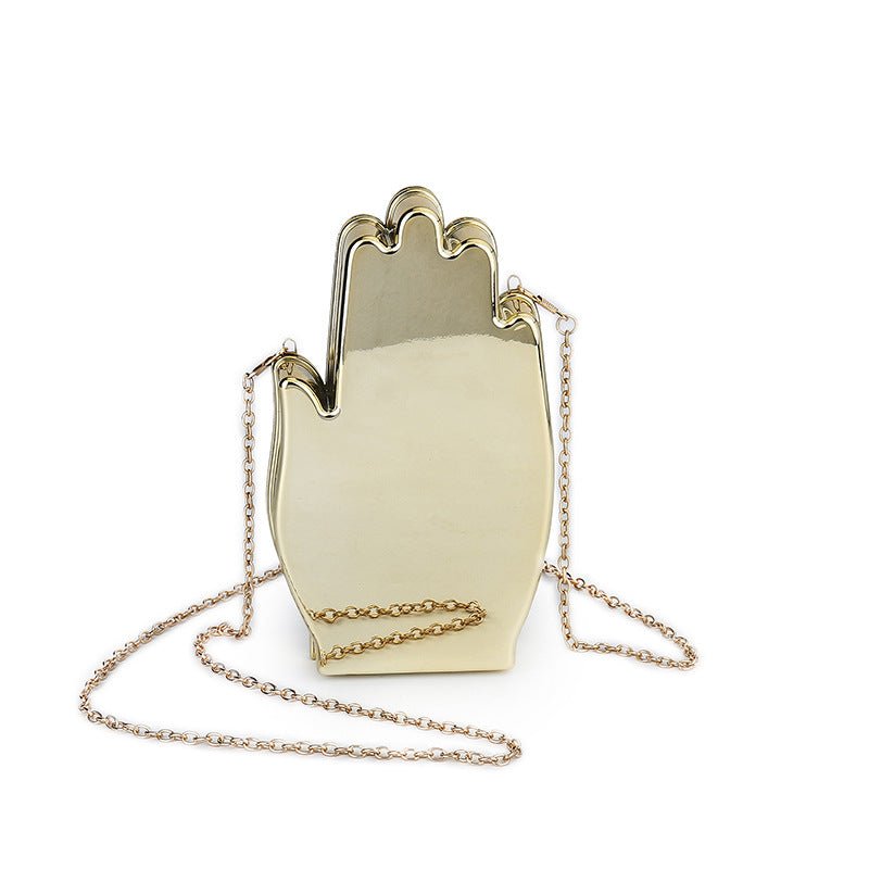 Ladies Palm Shape Acrylic Clutch Bag