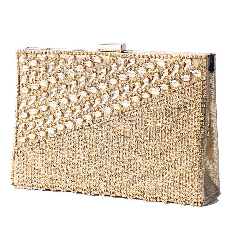 Ladies Tassel Rhinestone Evening Clutch Bag