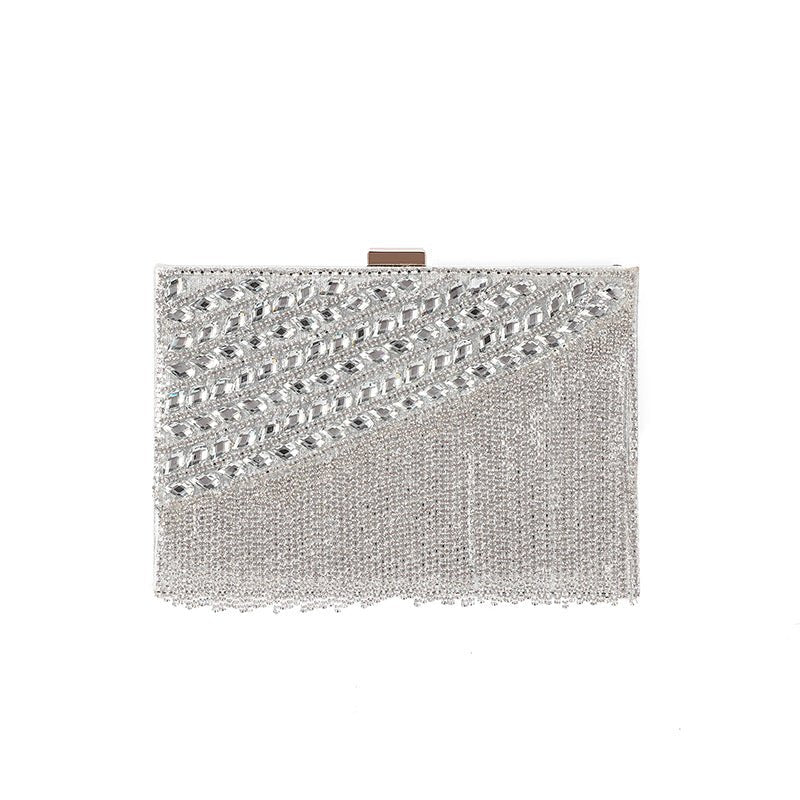 Ladies Tassel Rhinestone Evening Clutch Bag