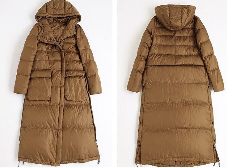 Long Winter Coats Womens Puffer Coat With Big Pocket