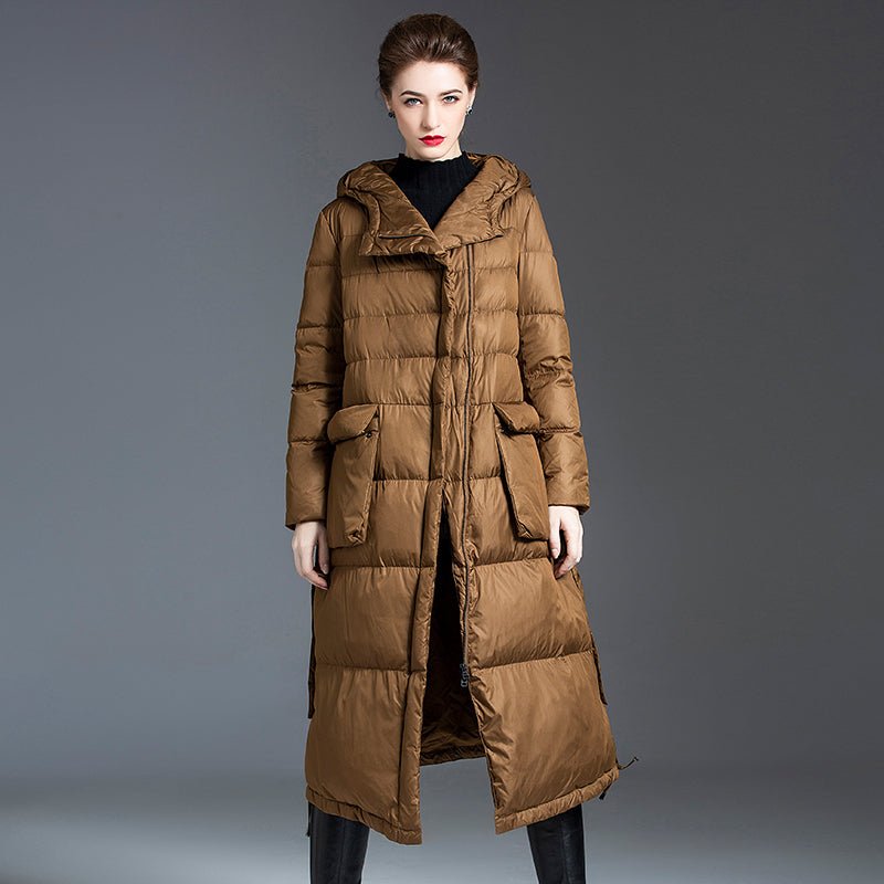 Long Winter Coats Womens Puffer Coat With Big Pocket