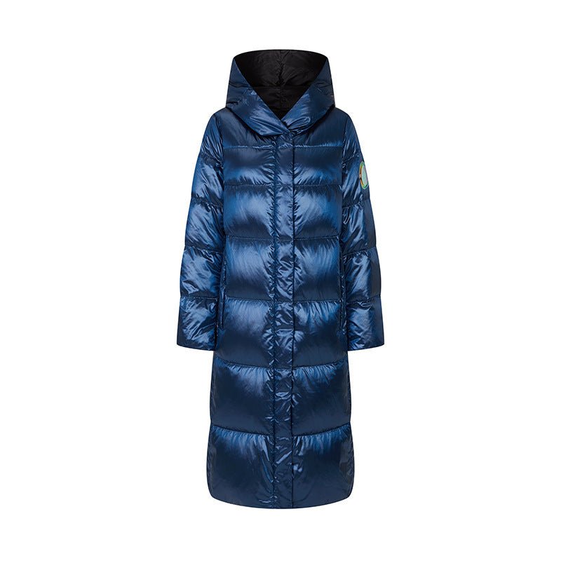 Long Winter Reflective Puffer Coats For Women
