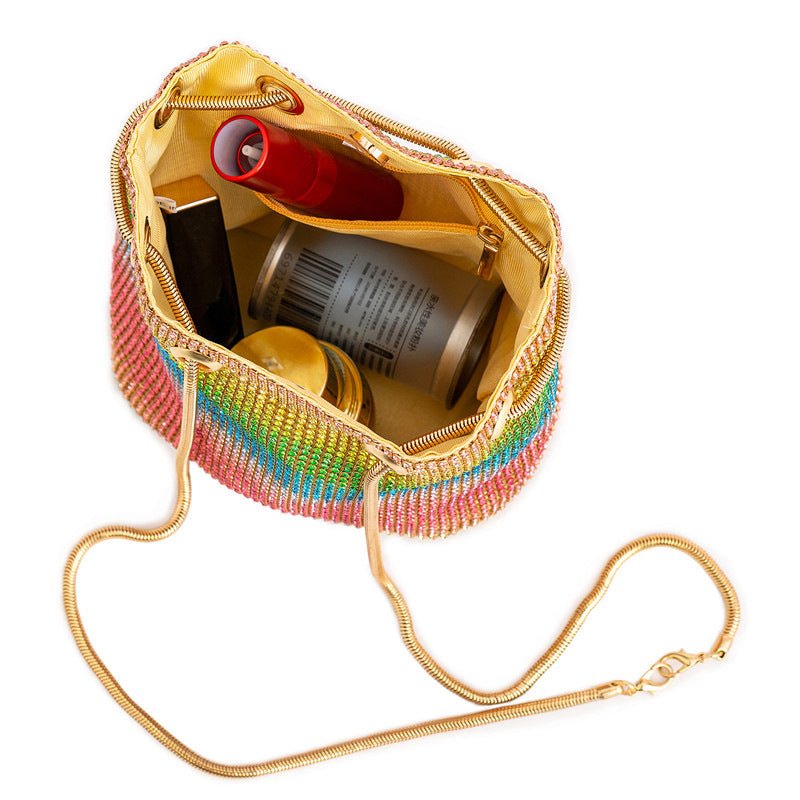 Mini Shoulder Handbags Crystal Clutch Evening Rhinestone Party Crossbody Bag