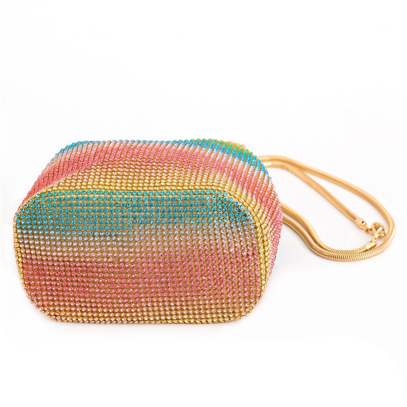 Mini Shoulder Handbags Crystal Clutch Evening Rhinestone Party Crossbody Bag