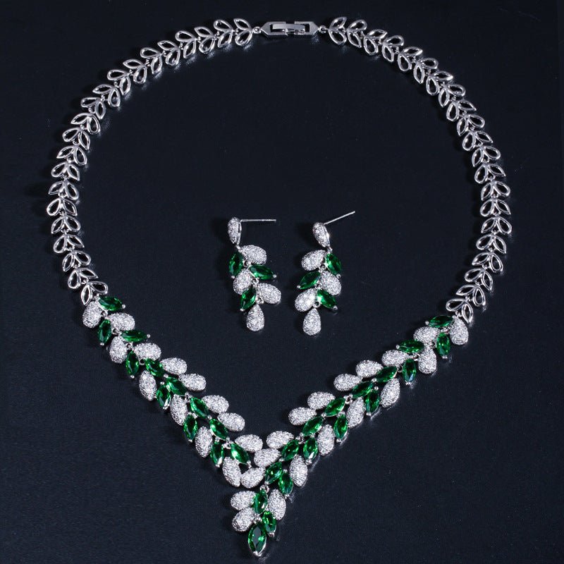 Party Necklace Cubic Zirconia Wedding Jewelry Sets